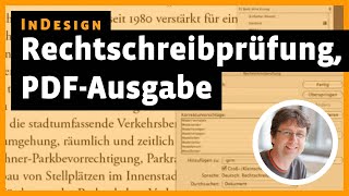 InDesign Tutorial Rechtschreibpruefung PDFAusgabe [upl. by Hammock]