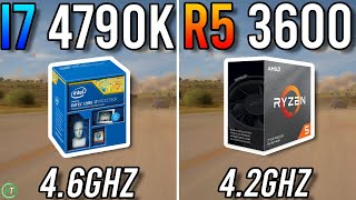 Intel i7 4790k OC vs Ryzen 5 3600  Big Difference [upl. by Adnohsor]