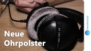 Kopfhörer Ohrpolster tauschen  Beyerdynamic DT 770 Pro DE [upl. by Moulton]