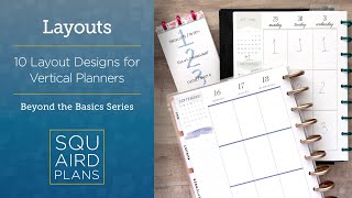 10 Layout Designs for Vertical Planners  Beyond the Basics  Happy Planner Vertical [upl. by Awjan]