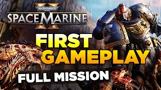 SPACE MARINE 2  HIVE CITY XENOS INVASION  FIRST GAMEPLAY 4K  Warhammer 40000 [upl. by Egroej820]