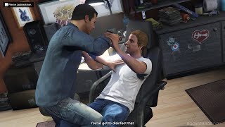 Lazlow tattoo torture scene  GTA V [upl. by Newob880]