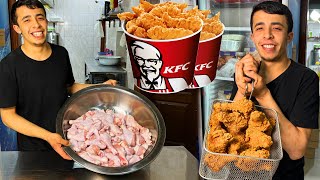 Making the famous KFC from chicken legs at home conditions [upl. by Thilde]