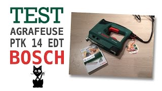 ✦TEST✦ vidéo  Agrafeuse PTK 14 EDT BOSCH [upl. by Flossie]