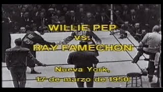 Willie Pep vs Ray Famechon en español [upl. by Grassi]