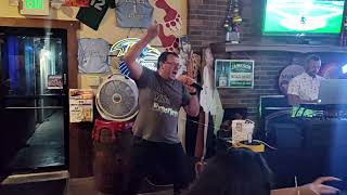 ANDY KILLEN ROCKIN OUT KARAOKE TO HOT BLOODED BY FOREIGNER ELLIES PLACE [upl. by Sokram]