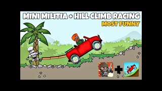 I tried to combine Hill Climb Racing amp Mini Militia Classic  Results are funny🤣 [upl. by Lay258]