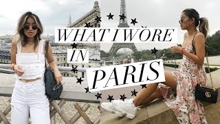 WHAT I WORE IN PARIS  Fall Outfit Ideas [upl. by Evelina]