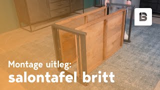 Hoe zet je de salontafel Britt in elkaar  Montage Uitleg  How To [upl. by Daveda]