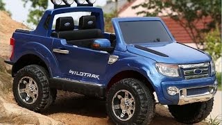 Ford Ranger Pickup 2 Sitzer NEU Kinderauto 12V 24 Ghz RC USBSDRadio [upl. by Ahscrop]