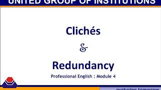 Clichés and Redundancies [upl. by Hnoj]