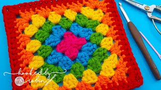 How to Crochet a SEAMLESS Granny Square WITHOUT Turning 🌈 [upl. by Sholley]