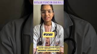 Pulse point in the body  where are 9 pulse points doctor youtubeshorts shorts education [upl. by Lesde]