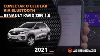 Conectar o Celular via Bluetooth  RENAULT KWID ZEN 10 2021 [upl. by Annait]