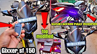 Suzuki Gixxer SF 150 modified  Suzuki gixxer sf modification  gixxer sf 150 modified [upl. by Phineas]