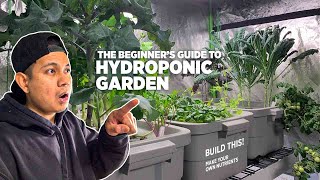 EP3 The beginners guide to hydroponic garden plus DIY Containers and Homemade liquid nutrients [upl. by Odel]