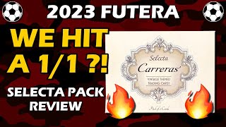 ONE OF ONE 2023 Futera Carreras Collection Selecta Club Pack Review [upl. by Aicilaanna]