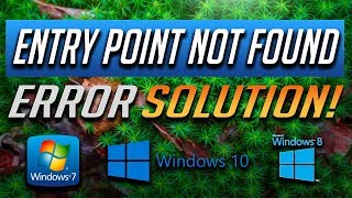 How to Fix quotEntry Point Not Foundquot Error in Windows 1087  Tutorial 2024 [upl. by Opportina]