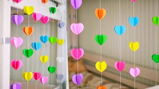 Easy Paper Birthday Decoration Idea • Handmade Birthday Decoration At Home • DIY Birthday Decoration [upl. by Anet]