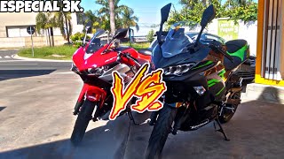 Yamaha R3 VS Ninja 400  0 To 100  TOPSPEED BATTLE [upl. by Annam]