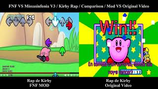 FNF VS Missasinfonia V3  Comparison  Rap de Kirby  Fnf Mod vs Original [upl. by Nordek327]