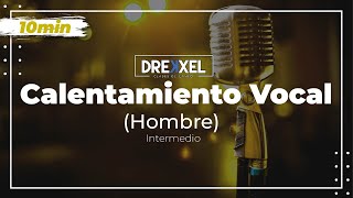 EJERCICIOS DE CALENTAMIENTO 10 MIN  Nivel INTERMEDIO  HOMBRE🎤 Vocal Warm Up [upl. by Aseiram]