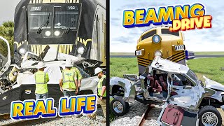 Accidents Based on Real Events on BeamNGDrive 16  Real Life  Flashbacks [upl. by Kared]