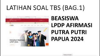 LATIHAN SOAL TBS BAG1 [upl. by Herriott]