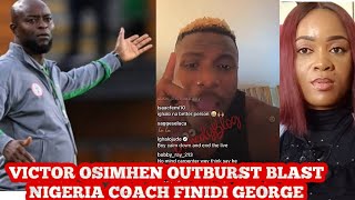 Victor osimhen Slams Finidi George addresses rumour about fking injury to miss world Cup qualifier [upl. by Adnopoz859]