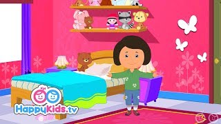 Learn About The Bedroom  Learning Songs Collection For Kids And Children  Happy Kids [upl. by Mauri]