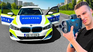 In Masina Politiei Romane Cu Radarul BMW 320i [upl. by Acireh940]