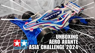 Unboxing Aero Avante Tamiya Mini 4WD Asia Challenge 2024 Special AR Chassis [upl. by Ydor]