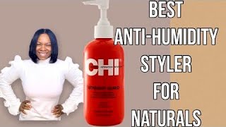 Keep 4 type Natural Hair Straight with CHI Straight Guard Smoothing  antihumidity Cream  Review [upl. by Mckale]