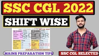 SSC CGL 2022 SHIFT WISE NORMALIZATION  REVIEW  MAINS STRATEGY [upl. by Anekahs]