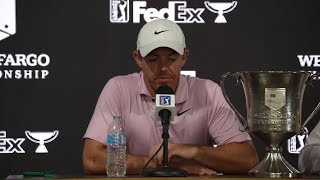 Rory McIlroy Sunday Winner Press Conference Wells Fargo Championship 2024 PGA TOUR [upl. by Julide]