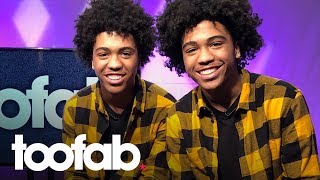 Euphoria Twins Tristan and Tyler Timmons Discuss the Controversial Show  toofab [upl. by Ynottirb]