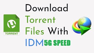 How To Download Torrent Files With IDM Internet Download Manager2021 [upl. by Sollars]