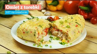 Omlet z torebki  HIT na śniadanie [upl. by Emmey436]