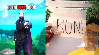 A Fortnite Hacker Sent this to my Front Door Hackgod needs to be stopped [upl. by Tippets593]