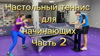 Настольный теннис для начинающих часть 2 настольныйтеннис [upl. by Wye]