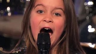 Une fille de SIX ANS à chanter dans la musique HEAVY METAL at Amérique a du talent [upl. by Finn]