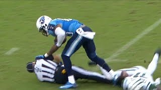 NFL Referees Getting Hit Compilation [upl. by Atirat]