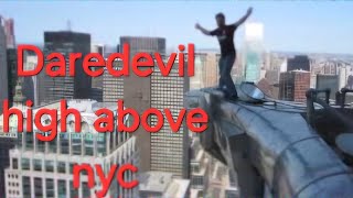 Daredevil on top of iconic Eagle outside Chrysler Building [upl. by Kesia]