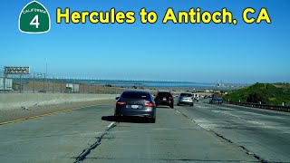 California Highway 4 East Hercules to Antioch [upl. by Yrod]