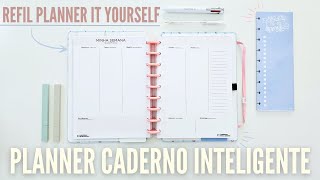 PLANNER IT YOURSELF  o refil planner do Caderno Inteligente  review [upl. by Coffee765]