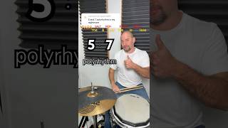 How To Play 57 Polyrhythm in 15 Seconds drums [upl. by Dubois]