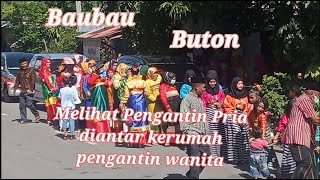 Melihat Pengantin Pria diantar kerumah pengantin wanita  Adat Baubau Buton Sulawesi Tenggara [upl. by Sivar]