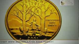 24K Gold Plating Solution  Pure Gold Plating a Quarter in RealTime [upl. by Irvin]