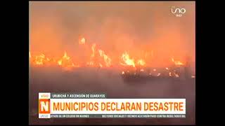 05092024 NO CENSAN LOS INCENDIOS FORESTALES EN URUBICHA Y ASCENSION DE GUARAYOS UNO [upl. by Ancell]