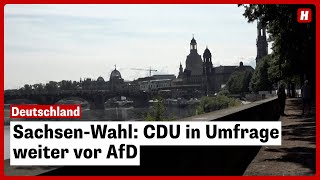 SachsenWahl CDU in Umfrage weiter vor AfD [upl. by Buell]